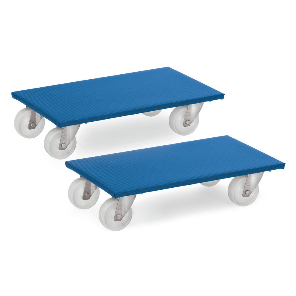 Produktabbildung: fetra® Möbelroller, Tragkraft 350 kg, Polyamid-Räder, 2 Stk./VE