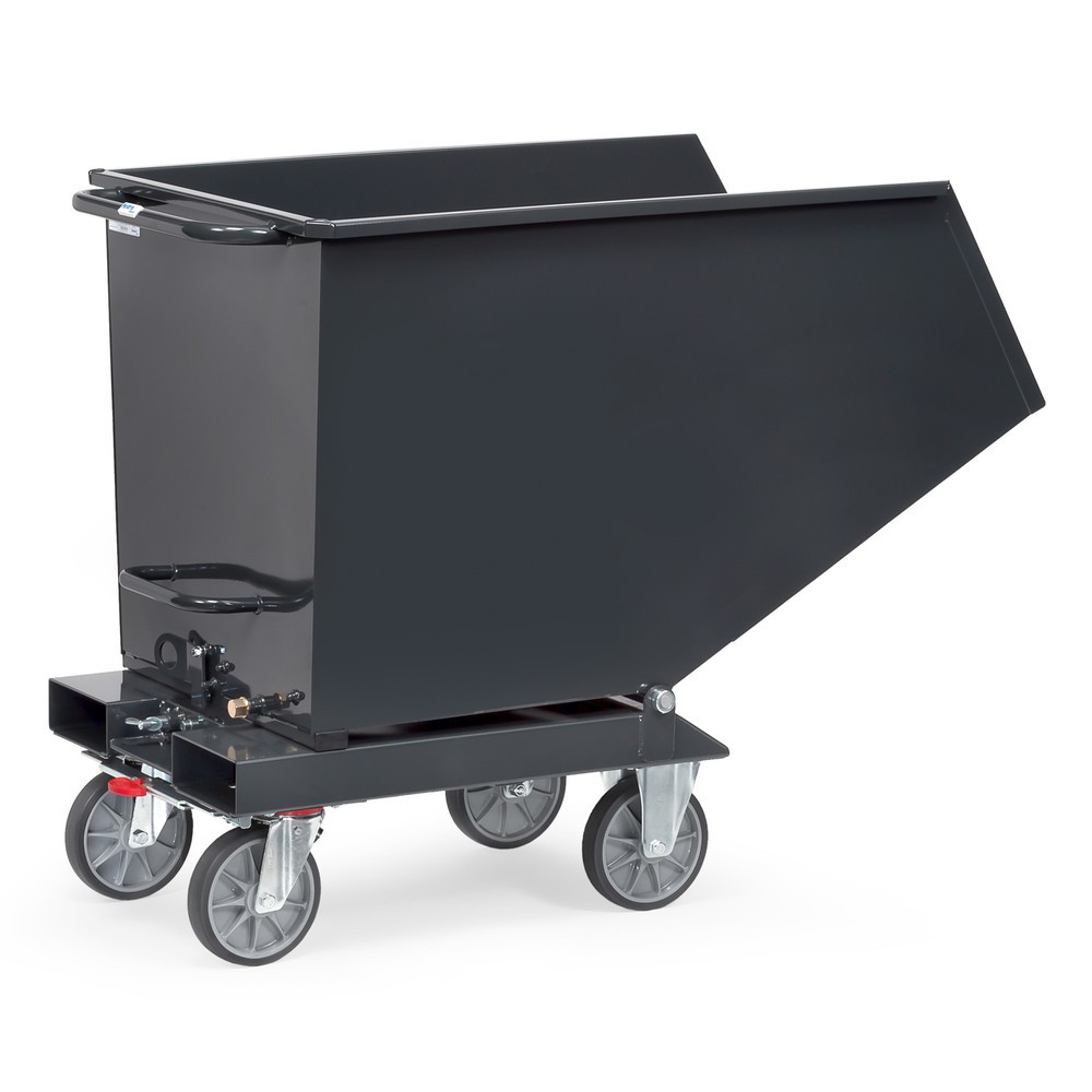 Produktabbildung Nr. 2: fetra® Muldenkipper mit Rollen, 0,45 m³, Anthrazitgrau