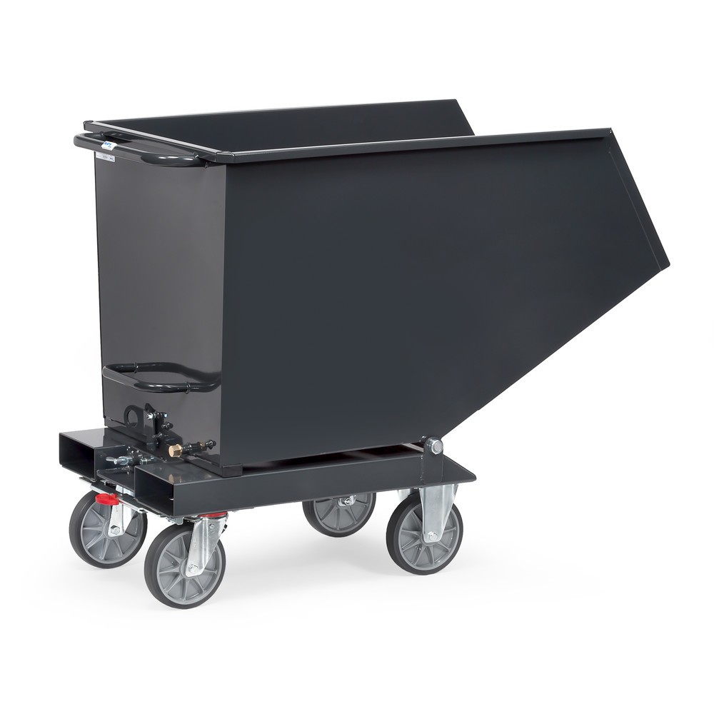 Produktabbildung Nr. 7: fetra® Muldenkipper mit Rollen, 0,45 m³, Anthrazitgrau