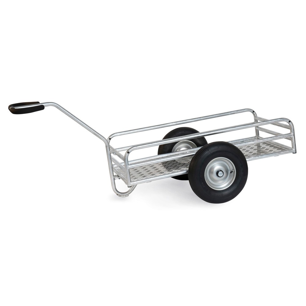 Produktabbildung: fetra® Outdoor-Handwagen, 1-Achser, TK 400 kg, Ladefläche BxT 1.145 x 545 mm, Luft-Bereifung