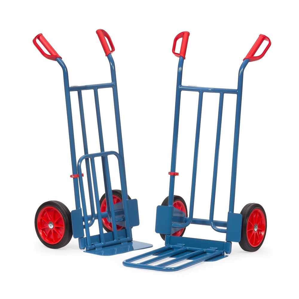 Produktabbildung Nr. 2: fetra® Paketkarre, mit Klappschaufel, TK 250 kg, Schaufel BxT 400 x 150 mm, Vollgummi-Bereifung