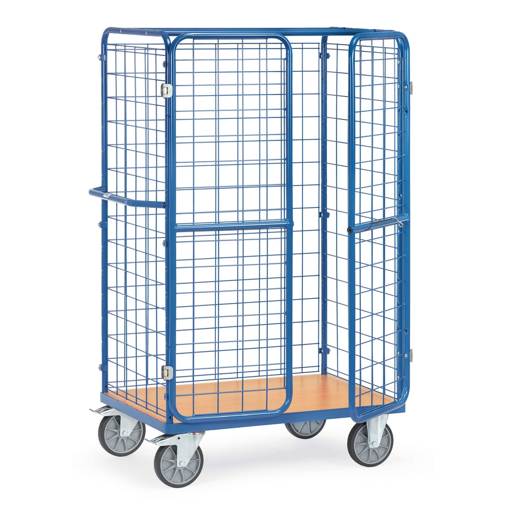 fetra® Paketwagen, Tragkraft 600 kg, Ladefläche BxT 1.200 x 800 mm, Höhe 1.800 mm Produktabbildung: fetra® Paketwagen, Tragkraft 600 kg, Ladefläche BxT 1.200 x 800 mm, Höhe 1.800 mm