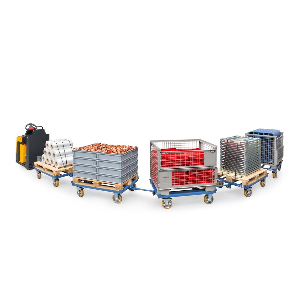 Produktabbildung Nr. 7: fetra® Palettenfahrgestell, mit Kupplung + Deichsel, TK 1.000 kg