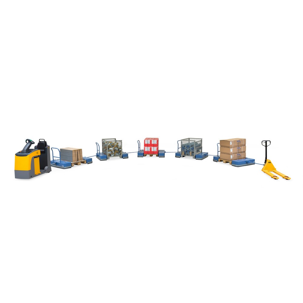 Produktabbildung Nr. 8: fetra® Palettenfahrgestell, mit Kupplung + Deichsel, TK 1.000 kg