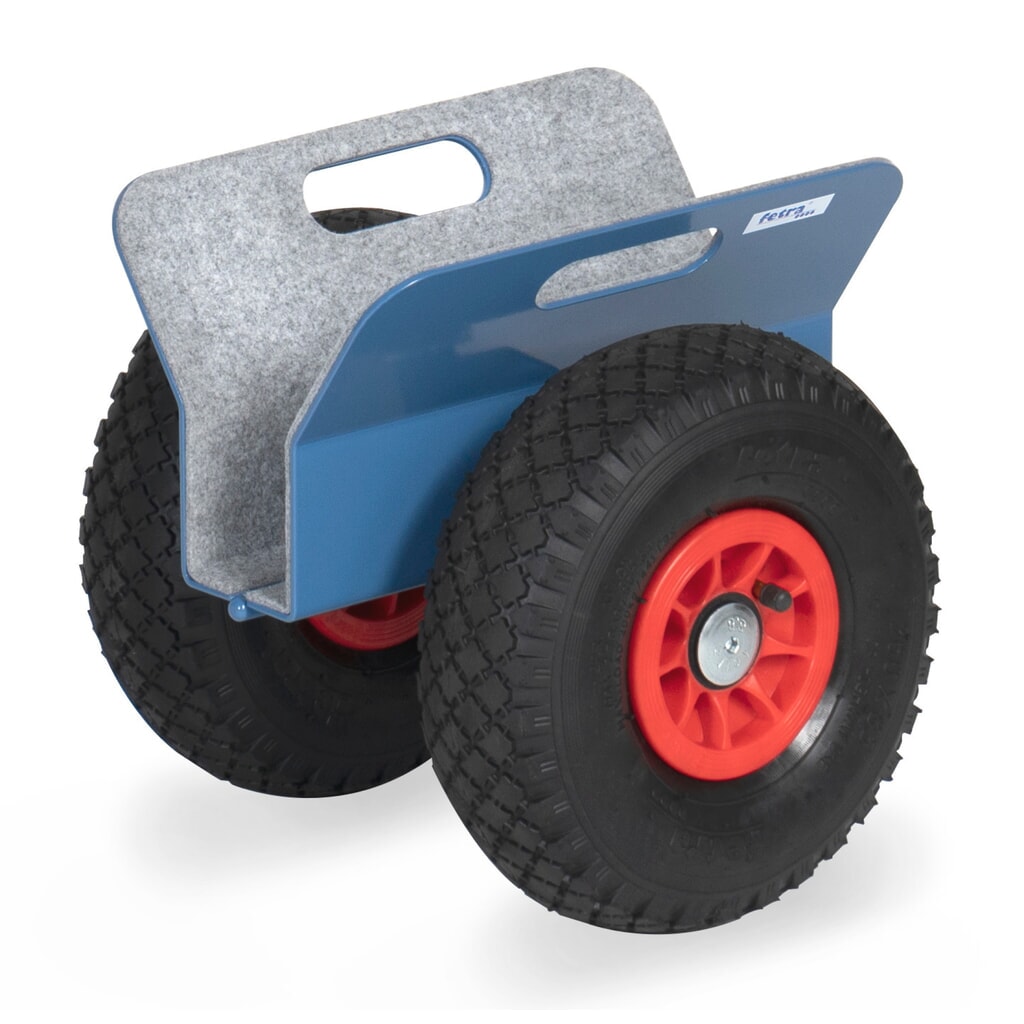 fetra® Plattenroller mit Klemmbacken, Tragkraft 250 kg, Klemmbreite 0-60 mm, Vollgummi-Bereifung Produktabbildung Nr. 1: fetra® Plattenroller mit Klemmbacken, Tragkraft 250 kg, Klemmbreite 0-60 mm, Vollgummi-Bereifung