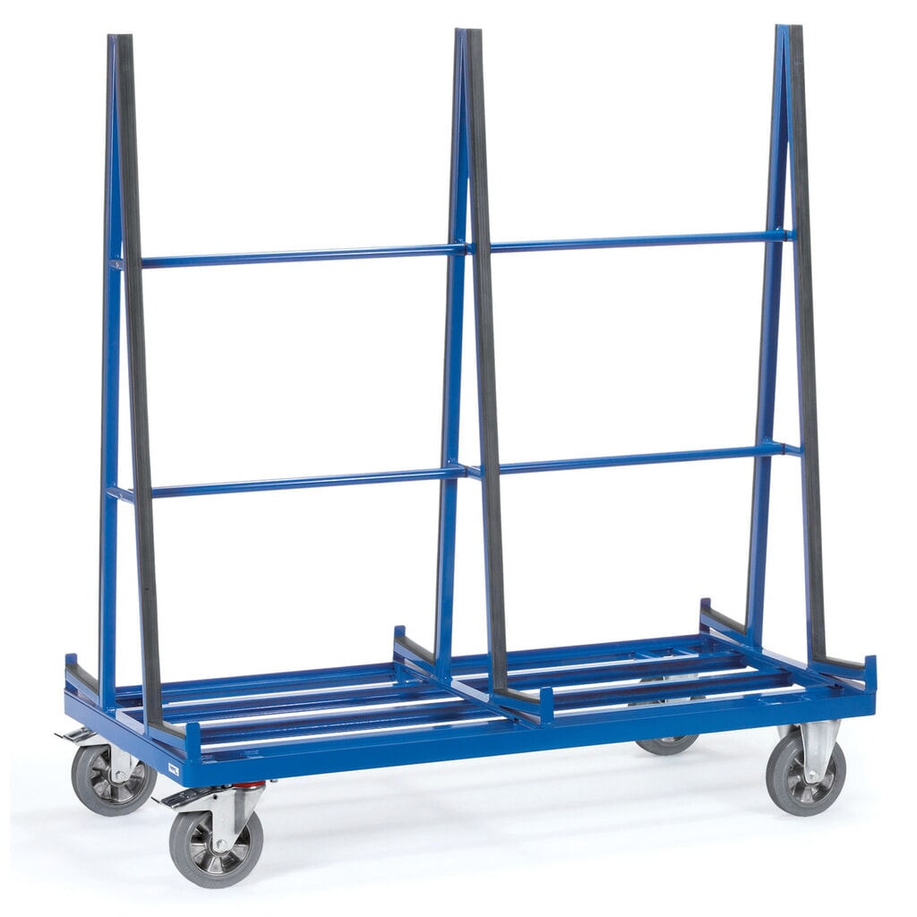 fetra® Plattenwagen, 2-seitig, HxBxT 1.783 x 1.276 x 800 mm Produktabbildung: fetra® Plattenwagen, 2-seitig, HxBxT 1.783 x 1.276 x 800 mm