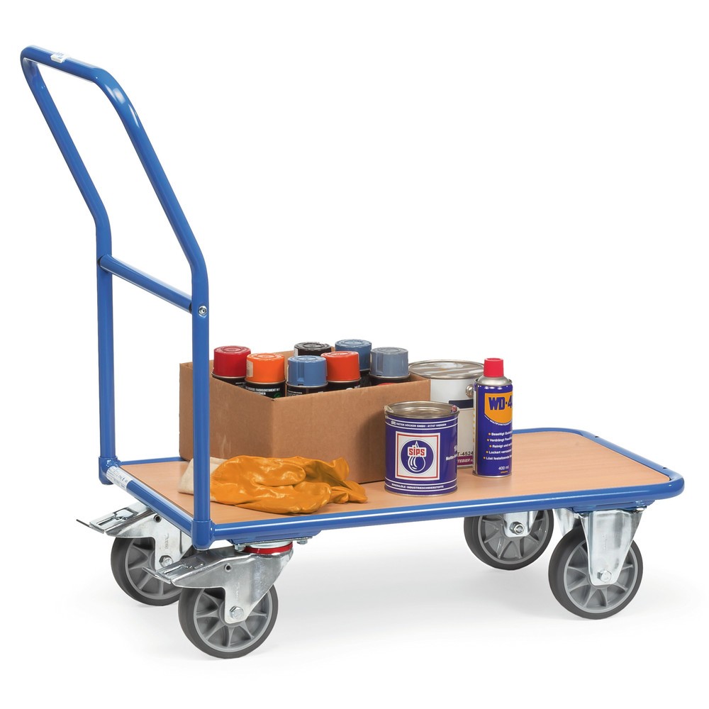 Produktabbildung Nr. 2: fetra® Plattformwagen mit Holzladefläche BxT 500 x 850 mm, TK 400 kg