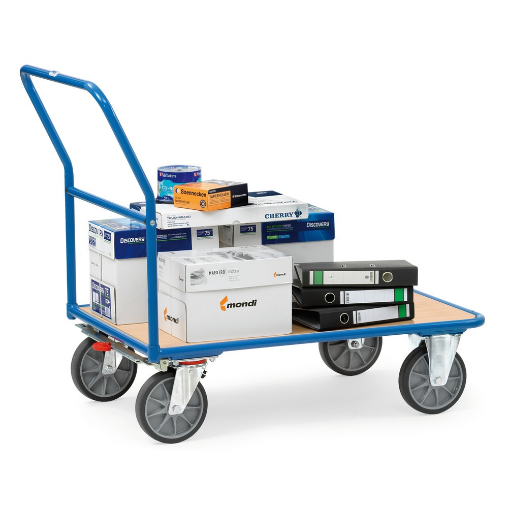 Produktabbildung Nr. 3: fetra® Plattformwagen mit Holzladefläche BxT 500 x 850 mm, TK 400 kg