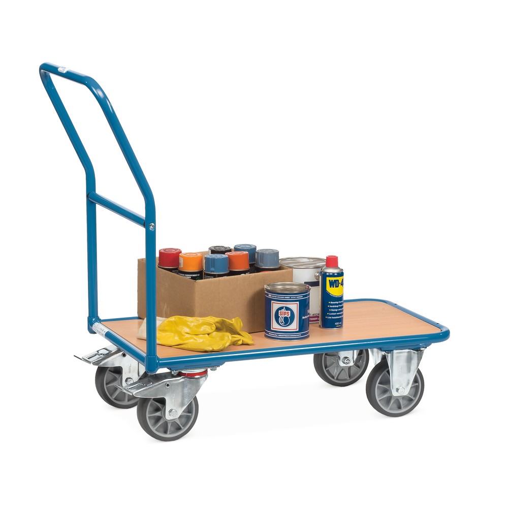Produktabbildung Nr. 4: fetra® Plattformwagen mit Holzladefläche BxT 500 x 850 mm, TK 400 kg