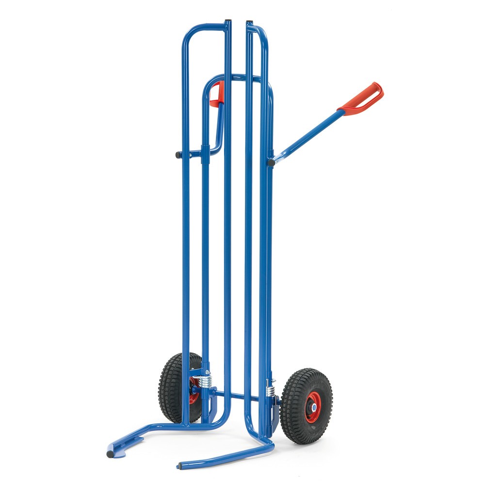 Produktabbildung: fetra® Reifenkarre aus Stahl, Tragkraft 200 kg, für 8 Reifen, Luft-Bereifung