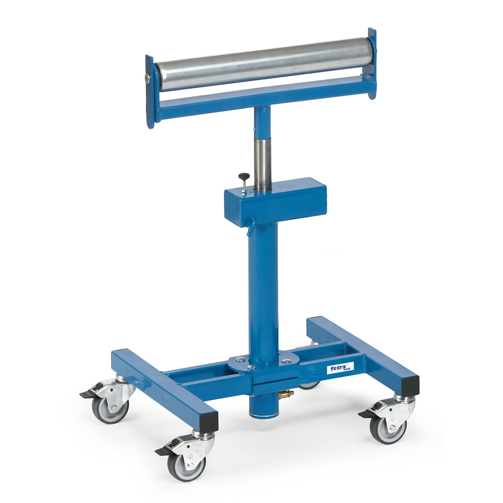 fetra® Rollenbock mit Gasdruckfeder, TK 150 kg, Höhe 780-1.130 mm Produktabbildung: fetra® Rollenbock mit Gasdruckfeder, TK 150 kg, Höhe 780-1.130 mm