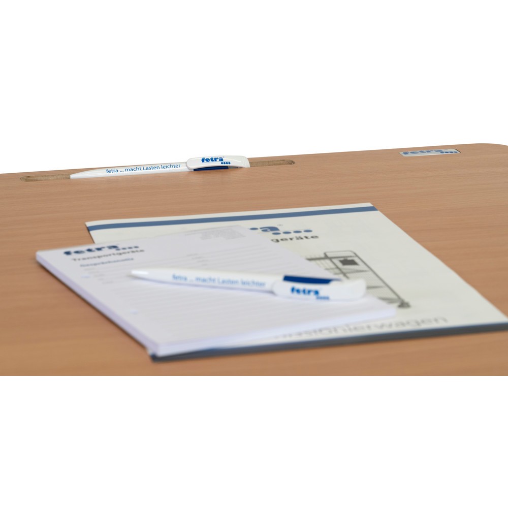 Produktabbildung Nr. 2: fetra® Rollpult, Tragkraft 100 kg, 1 Ablageboden, 1 Stahlschrank