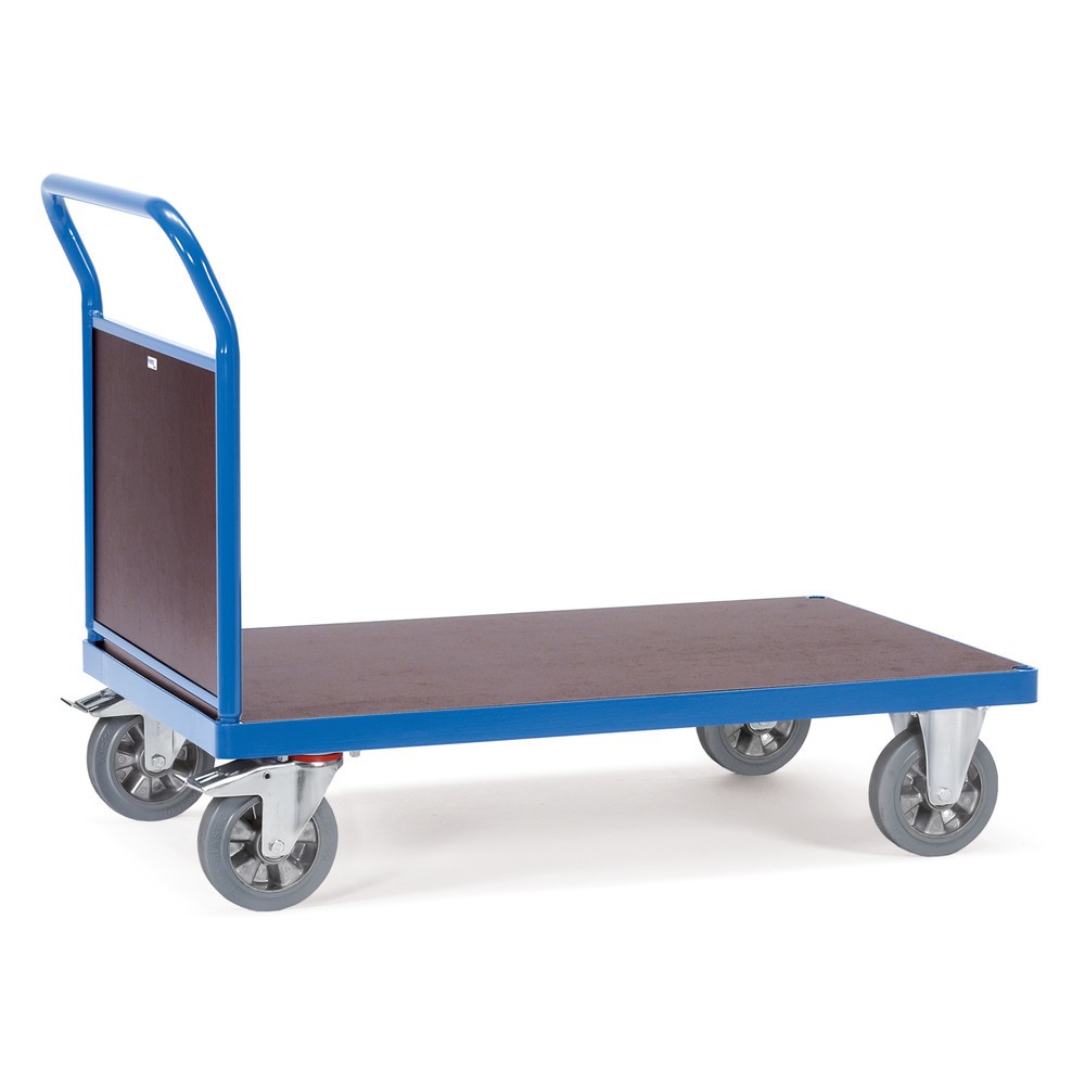 Produktabbildung: fetra® Schwerlast-Plattformwagen, mit Stirnwand, Ladefläche BxT 800 x 1.600 mm