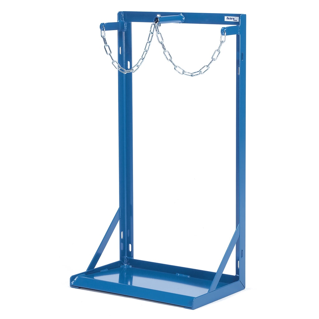 Produktabbildung: fetra® Stahlflaschen-Ständer, 2 Flaschen, 40-50 Liter