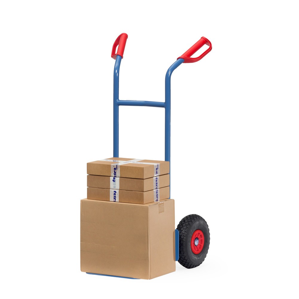 Produktabbildung Nr. 2: fetra® Stapelkarre, Höhe 1.150 mm, Tragkraft 200 kg, Schaufel BxT 320 x 250 mm, einfach, PU-Bereifung