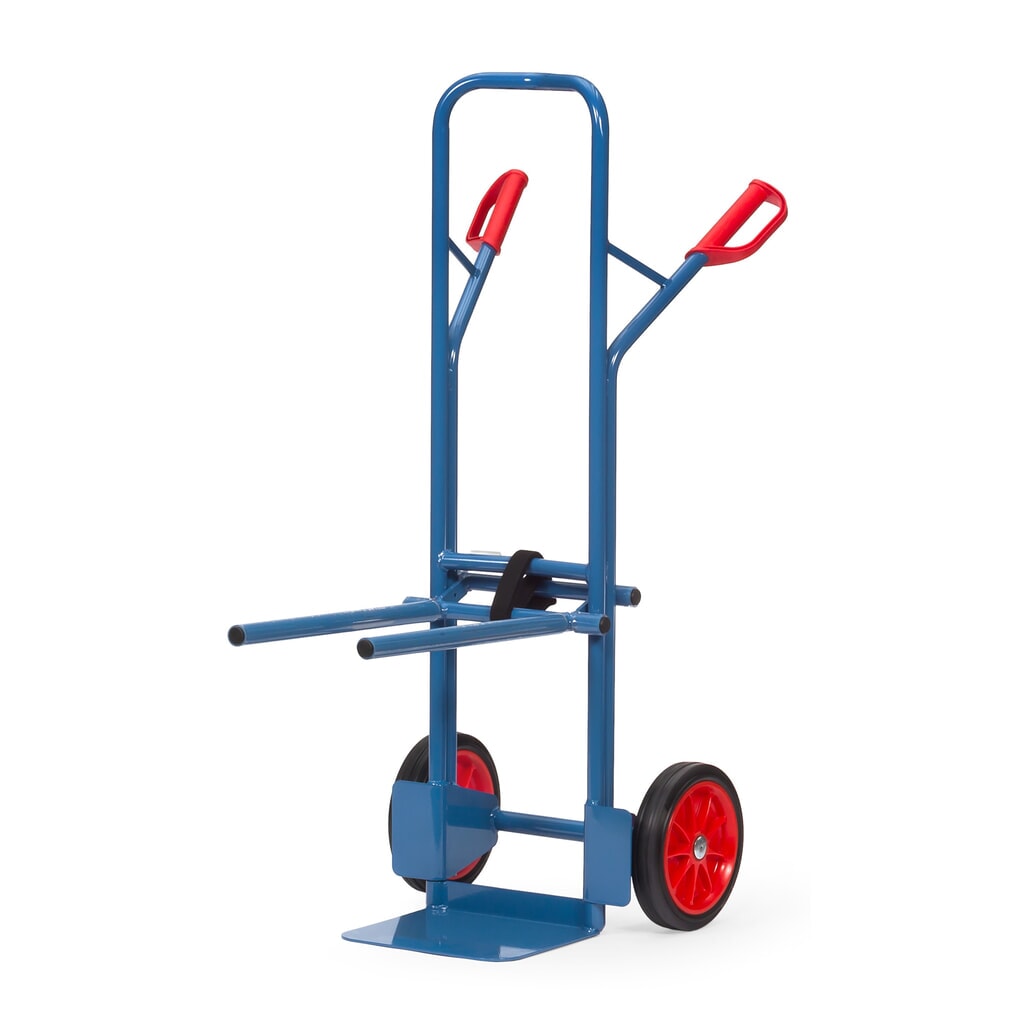 fetra® Stuhlkarre aus Stahl, Traggestell einhängbar, Schaufel BxT 320 x 250 mm, Vollgummi-Bereifung Produktabbildung: fetra® Stuhlkarre aus Stahl, Traggestell einhängbar, Schaufel BxT 320 x 250 mm, Vollgummi-Bereifung