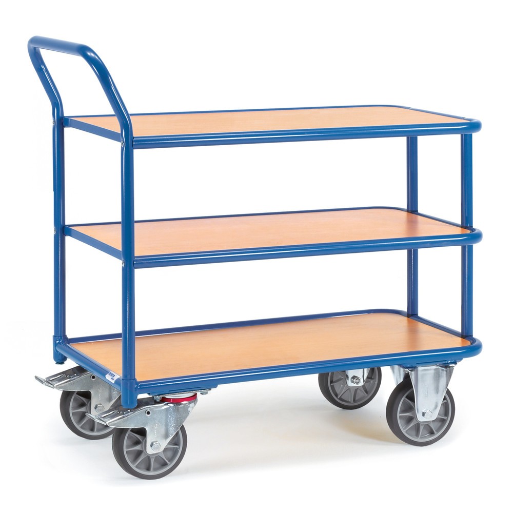 Produktabbildung: fetra® Tischwagen, TK 400 kg, 3 Etagen à 850 x 500 mm