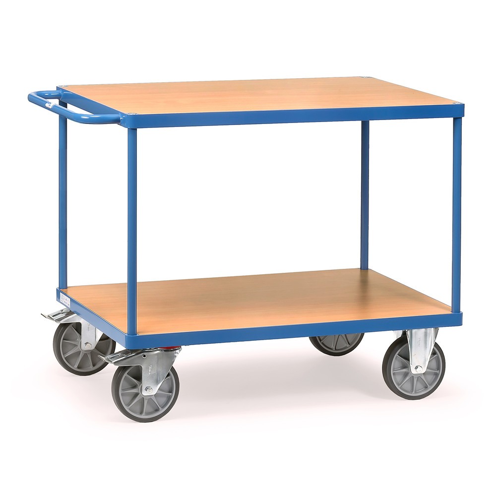Produktabbildung Nr. 1: fetra® Schwerer Tisch- und Montagewagen, 2 Etagen à 800 x 1.200 mm