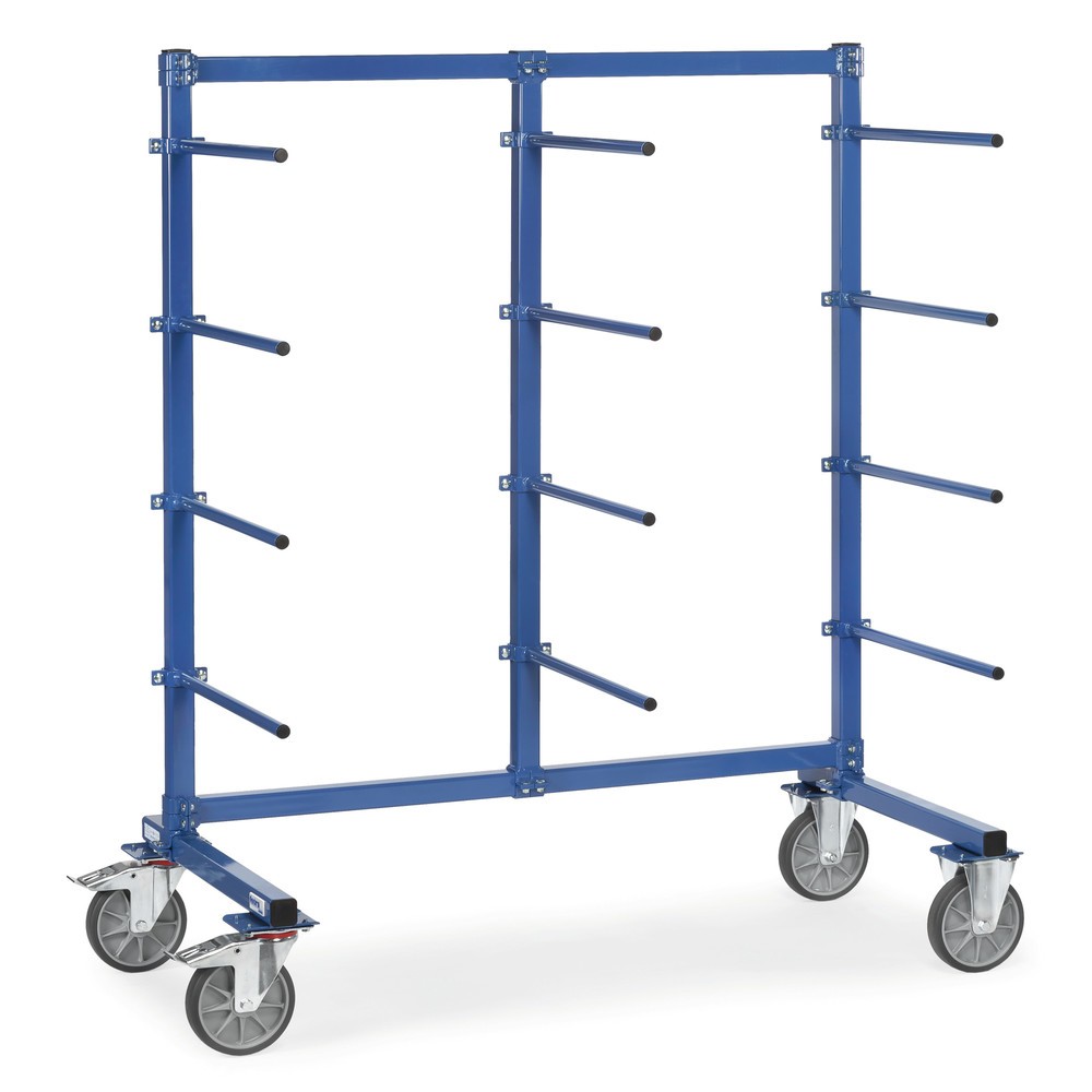 Produktabbildung: fetra® Tragarmwagen, einseitig, 12 Tragarme, HxBxT 1.807 x 1.400 x 800 mm