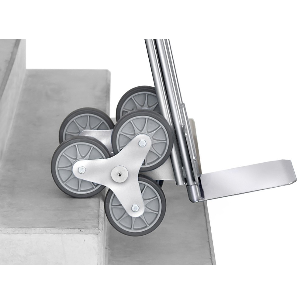 Produktabbildung Nr. 2: fetra® Treppenkarre, 3-armiger Radstern, Tragkraft 200 kg, Schaufel BxT 320 x 250 mm, Aluminium