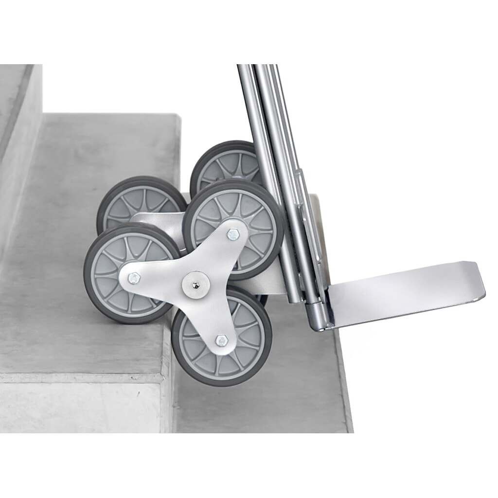 fetra® Treppenkarre, 3-armiger Radstern, Tragkraft 200 kg, Schaufel BxT 320 x 250 mm, Aluminium Produktabbildung Nr. 3: fetra® Treppenkarre, 3-armiger Radstern, Tragkraft 200 kg, Schaufel BxT 320 x 250 mm, Aluminium
