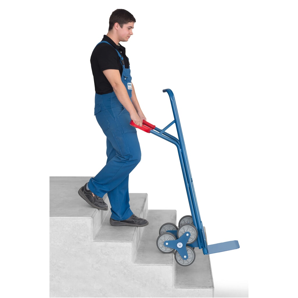 Produktabbildung Nr. 4: fetra® Treppenkarre, 3-armiger Radstern, Tragkraft 200 kg, Schaufel BxT 320 x 250 mm, Stahl
