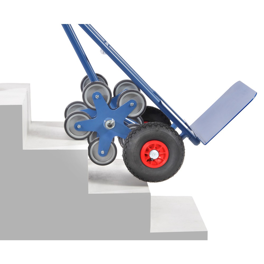 Produktabbildung Nr. 3: fetra® Treppenkarre, 5-armiger Radstern, Tragkraft 200 kg, Schaufel BxT 480 x 300 mm, Stahl