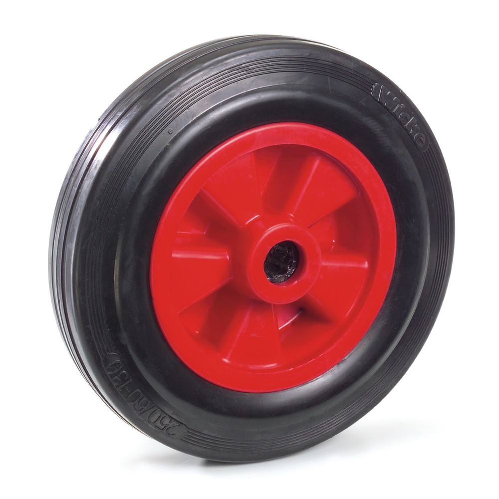 Produktabbildung: fetra® Vollgummi-Rad, Rollenlager, ØxB 250 x 60 mm, Tragkraft 250 kg