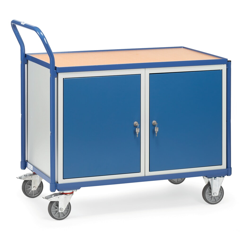 Produktabbildung: fetra® Werkstattwagen, 2 Schränke, TK 300 kg