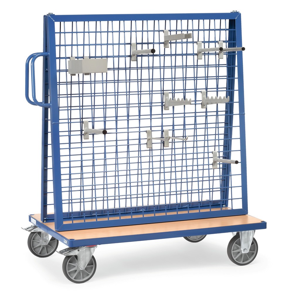 Produktabbildung: fetra® Werkstückwagen, zweiseitig, Tragkraft 600 kg
