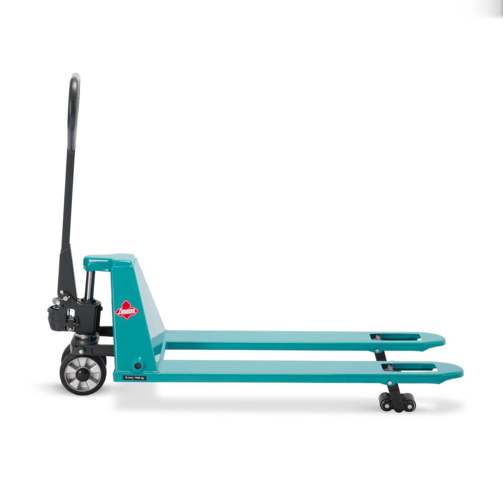 Produktabbildung Nr. 7: Flach-Handhubwagen Ameise® PTM 1.5 Low, Tragfähigkeit 1.500 kg, Gabellänge 1.150 mm, Vollgummi/Polyurethan, Tandemrollen