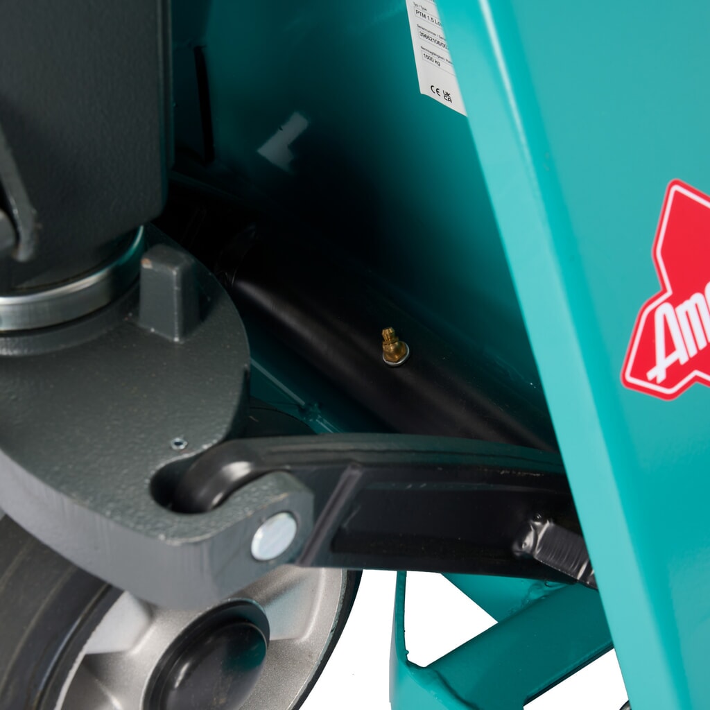 Flach-Handhubwagen Ameise® PTM 1.5 Low, Tragfähigkeit 1.500 kg, Gabellänge 1.150 mm, Vollgummi/Polyurethan Produktabbildung Nr. 8: Flach-Handhubwagen Ameise® PTM 1.5 Low, Tragfähigkeit 1.500 kg, Gabellänge 1.150 mm, Vollgummi/Polyurethan