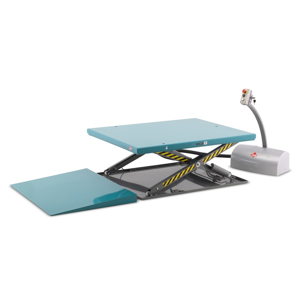 Flach-Scheren-Hubtisch Ameise® SLT 1.0, geschlossen, elektrisch, Tragkraft 1.000 kg, Plattform à 1.450 x 1.140 mm Produktabbildung Nr. 6: Flach-Scheren-Hubtisch Ameise® SLT 1.0, geschlossen, elektrisch, Tragkraft 1.000 kg, Plattform à 1.450 x 1.140 mm