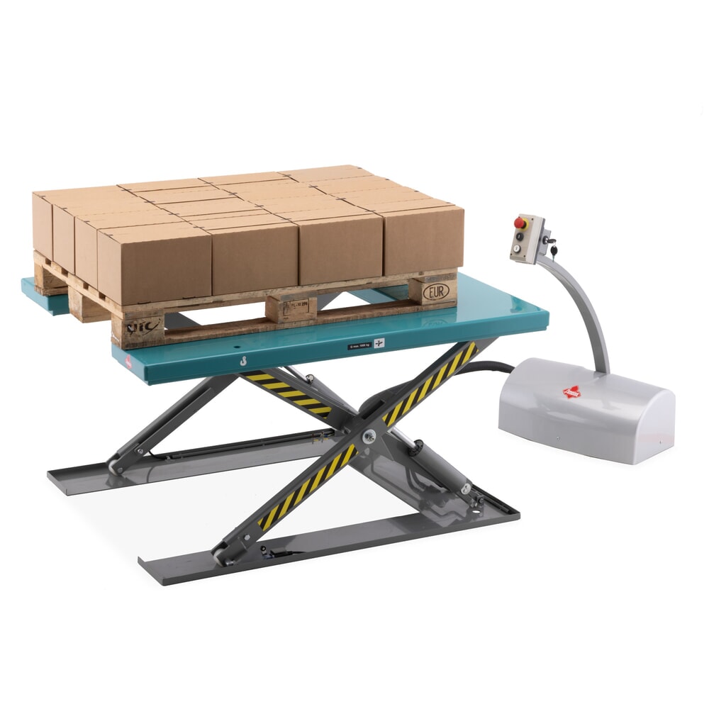 Produktabbildung Nr. 3: Flach-Scheren-Hubtisch Ameise® SLT 1.0, U-Form, elektrisch, Tragkraft 1.000 kg