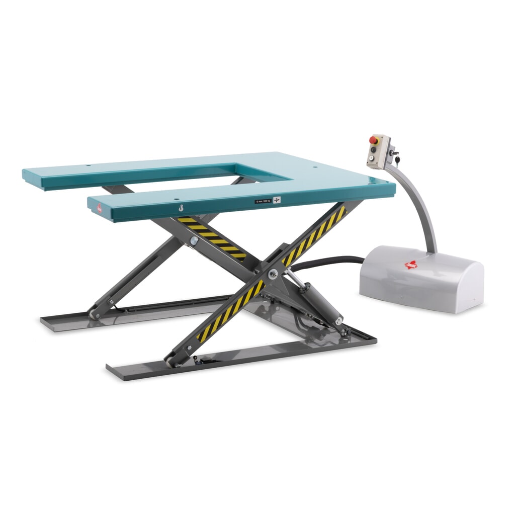Produktabbildung Nr. 8: Flach-Scheren-Hubtisch Ameise® SLT 1.0, U-Form, elektrisch, Tragkraft 1.000 kg