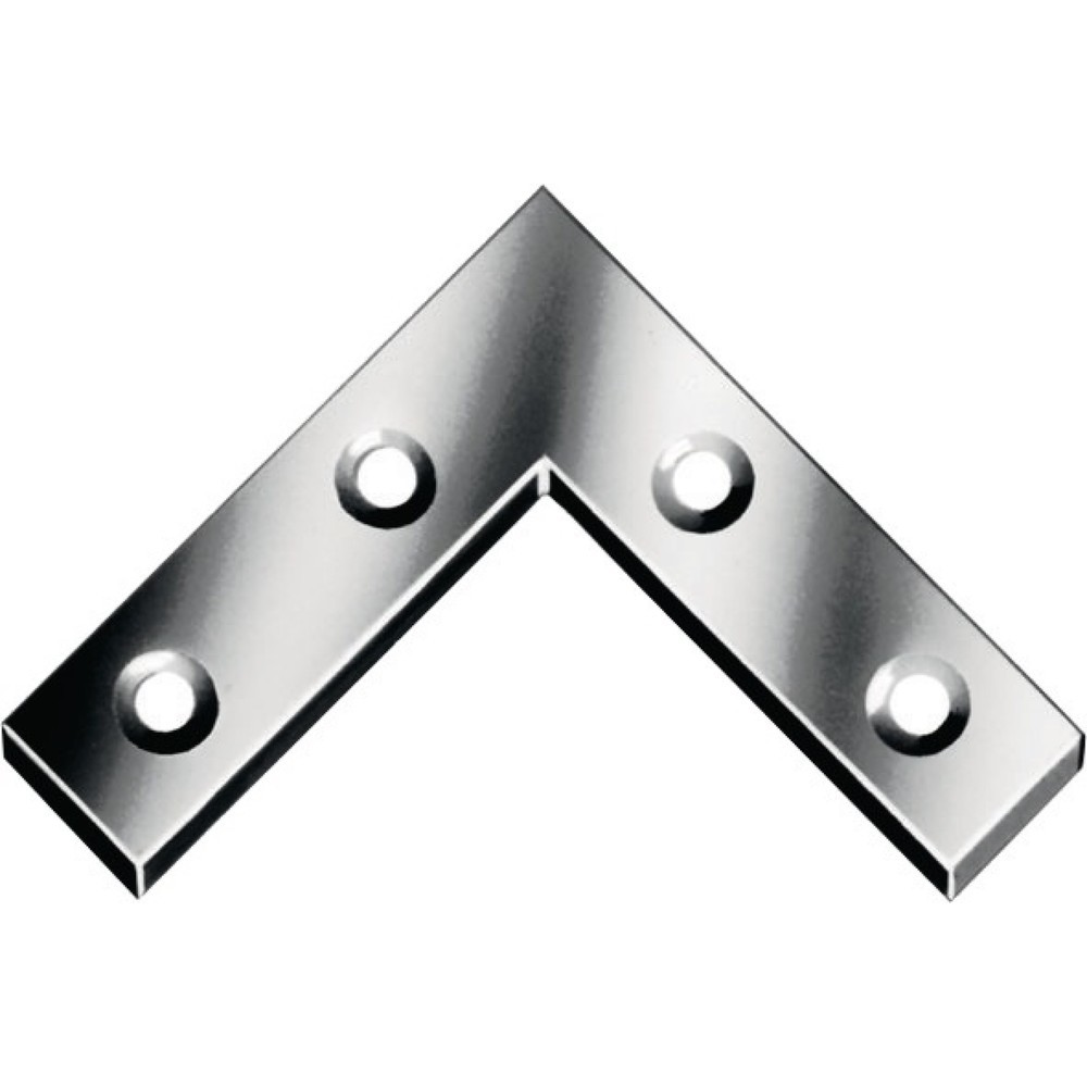 Produktabbildung: Flachwinkel L.75x75mm B.12mm S.1,5mm STA blau verz.VORMANN
