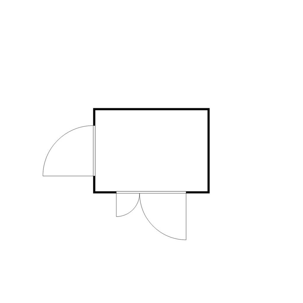 FLADAFI® Materialcontainer, verzinkt, zerlegt, 6 m², mit Holzfußboden, HxBxT 2.150 x 3.050 x 2.170 mm, Doppelflügeltür (asymmetrische Teilung), mittig in Breitseite, Zusatztür Produktabbildung Nr. 2: FLADAFI® Materialcontainer, verzinkt, zerlegt, 6 m², mit Holzfußboden, HxBxT 2.150 x 3.050 x 2.170 mm, Doppelflügeltür (asymmetrische Teilung), mittig in Breitseite, Zusatztür