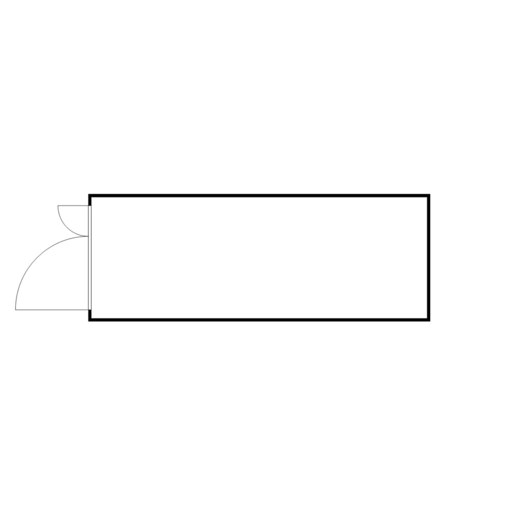 Produktabbildung Nr. 2: FLADAFI® Materialcontainer, verzinkt, zerlegt, 12 m², ohne Boden, HxBxT 2.115 x 6.080 x 2.170 mm, Doppelflügeltür (asymmetrische Teilung), mittig in Stirnseite