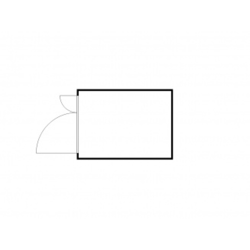 Produktabbildung Nr. 2: FLADAFI® Materialcontainer, verzinkt, zerlegt, 6 m², ohne Boden, HxBxT 2.115 x 3.050 x 2.170 mm, Doppelflügeltür (asymmetrische Teilung), mittig in Stirnseite