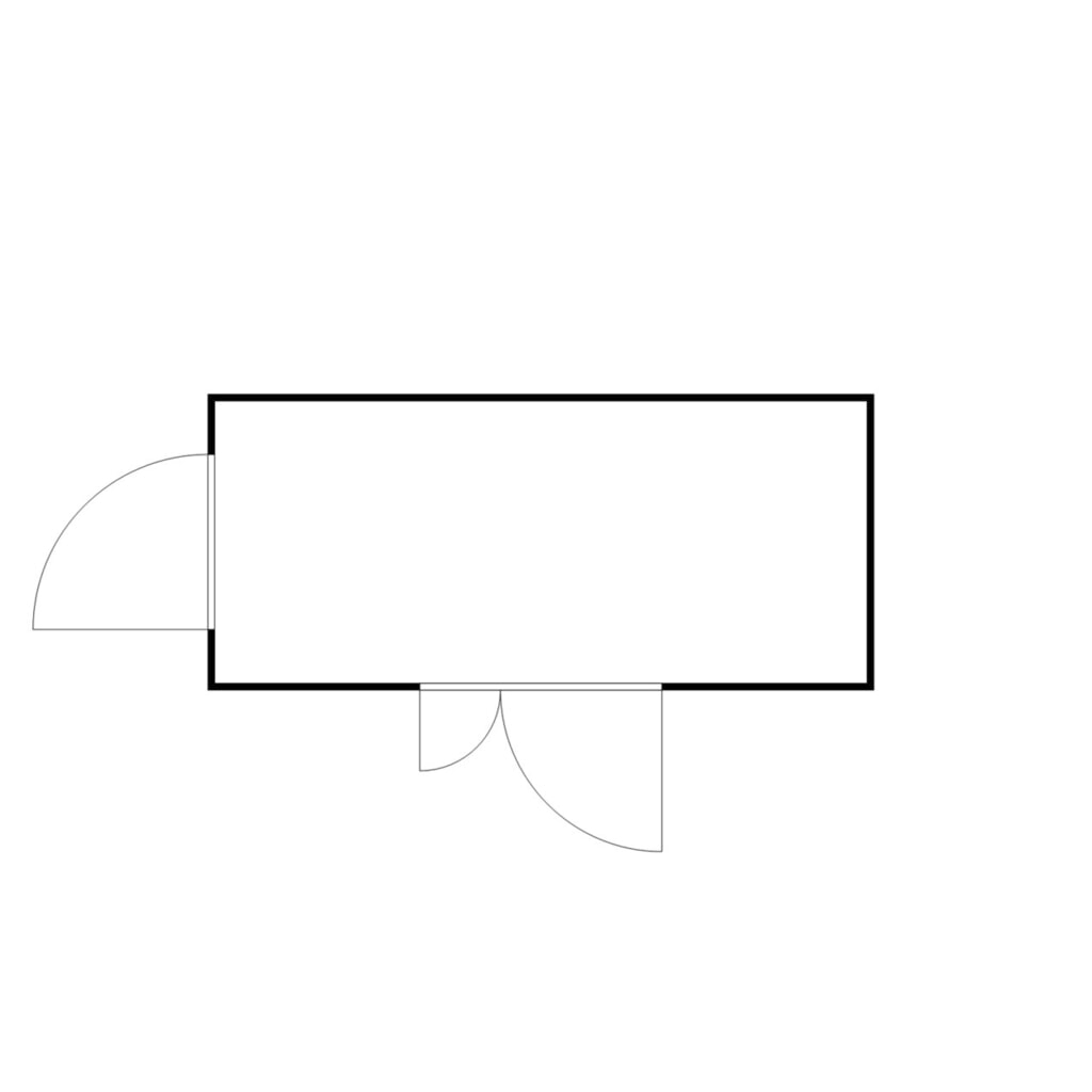 FLADAFI® Materialcontainer, isoliert, 10 m², mit Holzfußboden, HxBxT 2.405 x 5.080 x 2.170 mm, Doppelflügeltür (asymmetrische Teilung), mittig in Breitseite, Zusatztür Produktabbildung Nr. 2: FLADAFI® Materialcontainer, isoliert, 10 m², mit Holzfußboden, HxBxT 2.405 x 5.080 x 2.170 mm, Doppelflügeltür (asymmetrische Teilung), mittig in Breitseite, Zusatztür