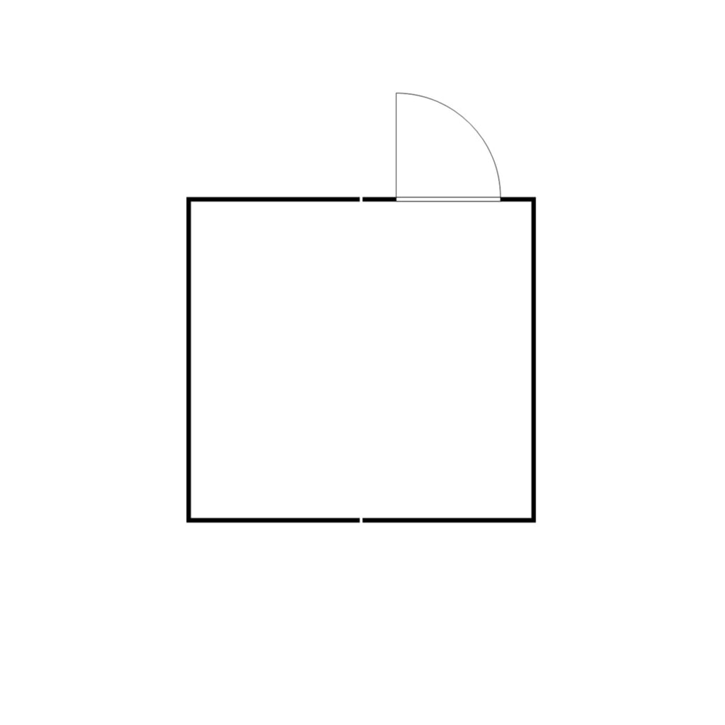 Produktabbildung Nr. 2: FLADAFI® Materialcontainer-Kombination, isoliert, 16 m², mit Holzfußboden, HxBxT 2.405 x 4.050 x 4.340 mm, Einzelflügeltür, mittig im Modul