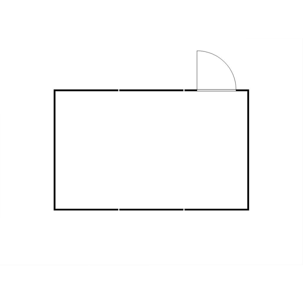 Produktabbildung Nr. 2: FLADAFI® Materialcontainer-Kombination, zerlegt, 25 m², ohne Boden, HxBxT 2.115 x 4.050 x 6.520 mm, Einzelflügeltür, mittig im Modul