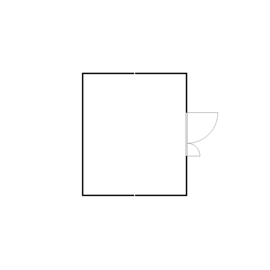 Produktabbildung Nr. 2: FLADAFI® Materialcontainer-Kombination, zerlegt, 21 m², mit Holzfußboden, HxBxT 2.150 x 5.080 x 4.340 mm, Doppelflügeltür (asymmetrische Teilung), mittig in Breitseite