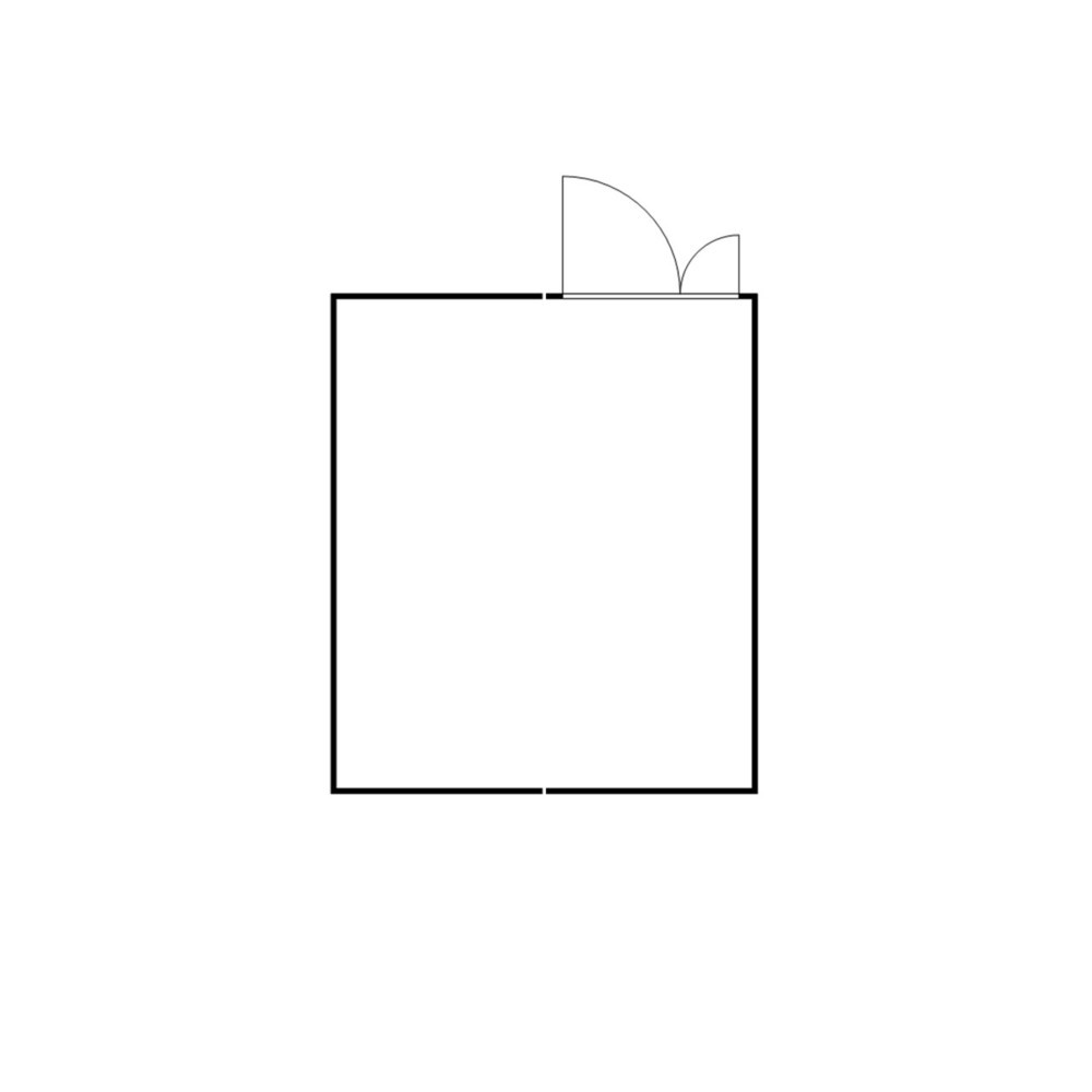 Produktabbildung Nr. 2: FLADAFI® Materialcontainer-Kombination 21m², zerlegt, mit Holzfußboden, Maße außen 5080x4340x2150 mm, Doppelflügeltür (asymmetrische Teilung), mittig im Modul