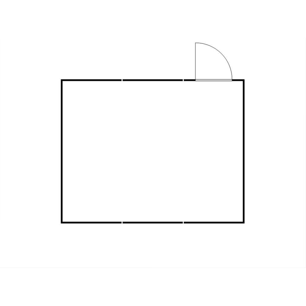 Produktabbildung Nr. 2: FLADAFI® Materialcontainer-Kombination 32m², zerlegt, mit Holzfußboden, Maße außen 5080x6520x2150 mm, Einzelflügeltür, mittig im Modul