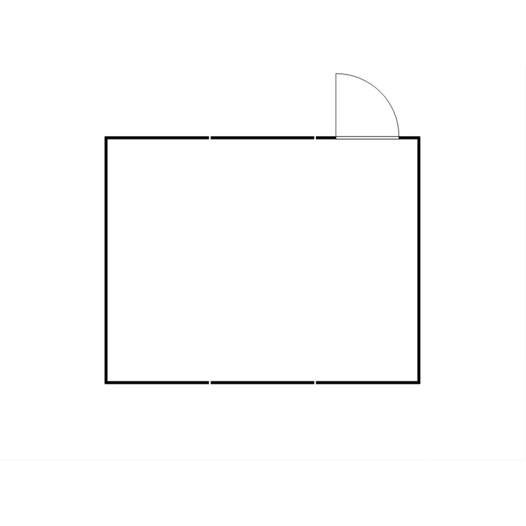 Produktabbildung Nr. 2: FLADAFI® Materialcontainer-Kombination, zerlegt, 32 m², ohne Boden, HxBxT 2.115 x 5.080 x 6.520 mm, Einzelflügeltür, mittig im Modul