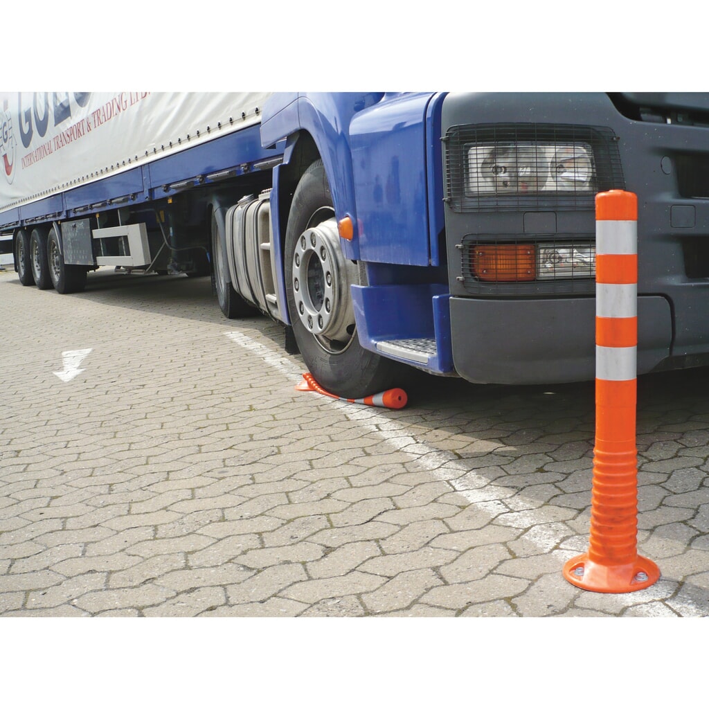Flexible Sperrpfosten, Ø 80 mm, Höhe 300 mm, orange Produktabbildung Nr. 2: Flexible Sperrpfosten, Ø 80 mm, Höhe 300 mm, orange