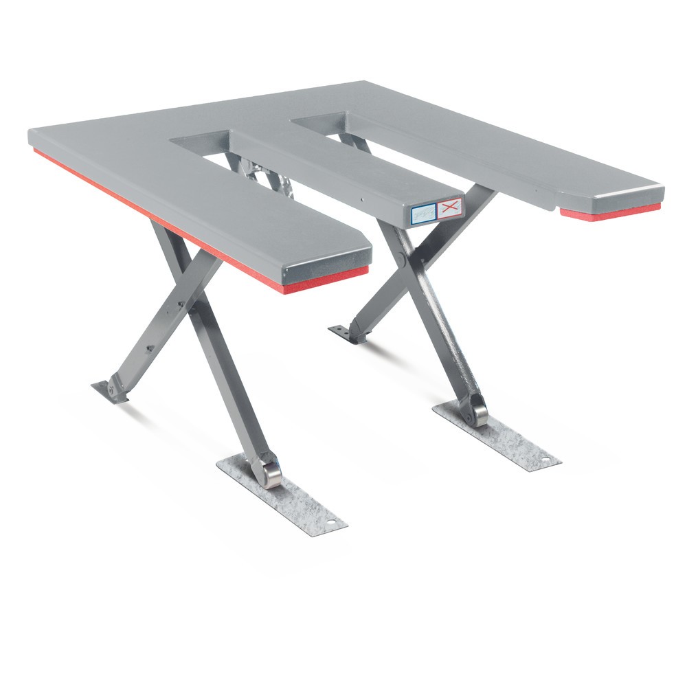 Produktabbildung Nr. 3: FLEXLIFT Flach-Scheren-Hubtisch, E-förmig, TK 600 kg, Plattform à 1.300 x 1.150 mm, 230 V