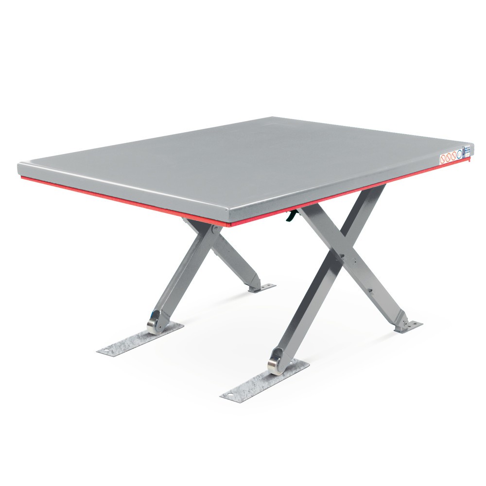 Produktabbildung: FLEXLIFT Flach-Scheren-Hubtisch, geschlossen, TK 600 kg, Plattform à 1.450 x 900 mm, 400 V