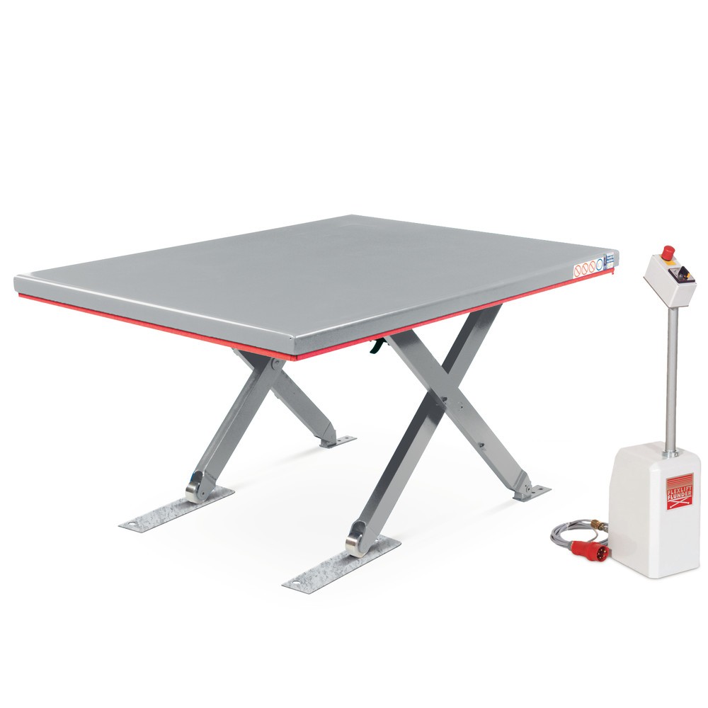 Produktabbildung Nr. 3: FLEXLIFT Flach-Scheren-Hubtisch, geschlossen, TK 600 kg, Plattform à 1.450 x 900 mm, 400 V